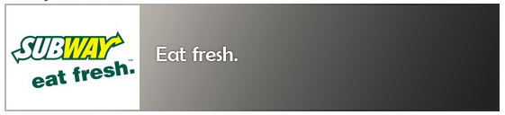 Subway slogan slogan subway