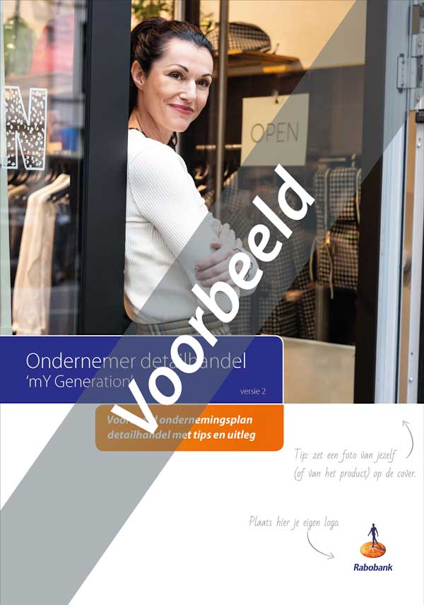 Ondernemingsplan voorbeeld detailhandel - voorbeeldcover