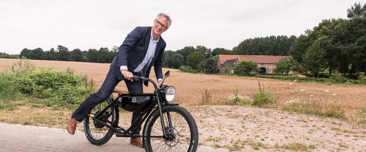 De start van Norbert Offermans MEIJS Motorman IkGaStarten