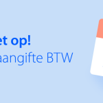 Afbeelding van een kalender die dag 31 aangeeft, met daarnaast geschreven 'Let op! Kwartaalaangifte BTW'
